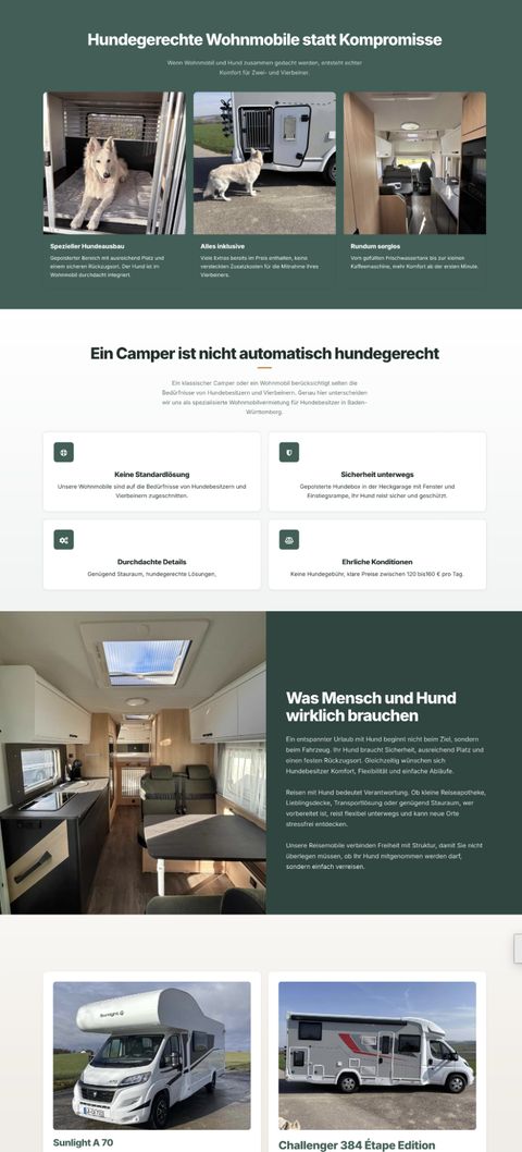 CKS Hundewohnmobile, Sektion