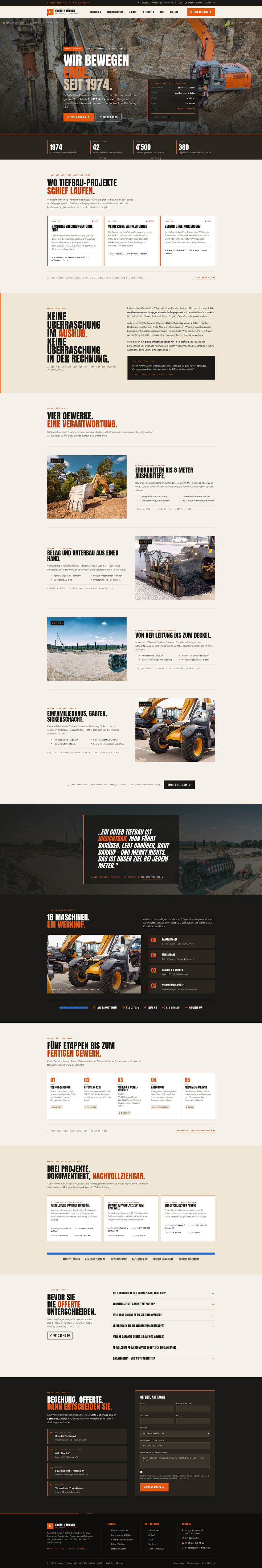 Designbeispiel Tiefbau