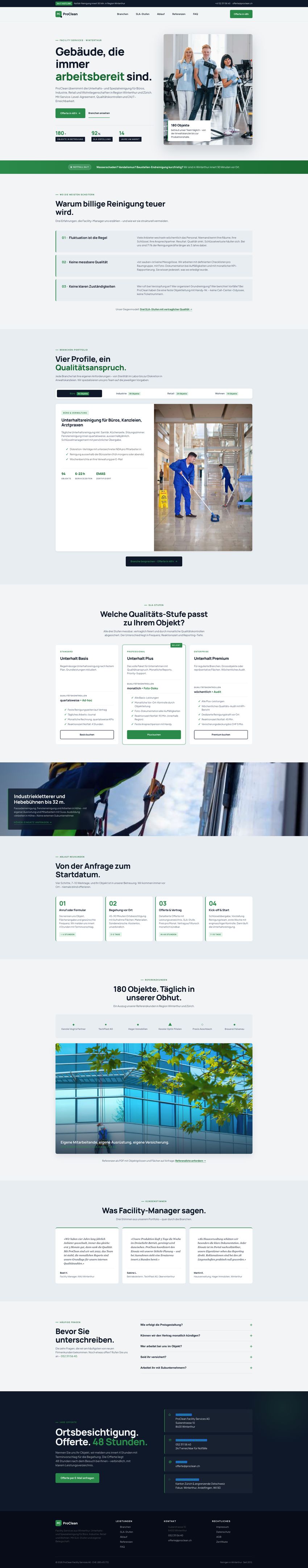 Designbeispiel Reinigung